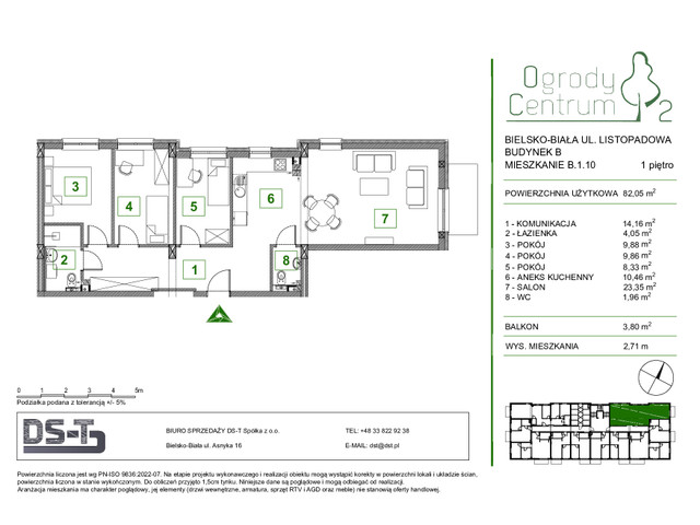 Mieszkanie w inwestycji Ogrody Centrum 2, symbol B.1.10 » nportal.pl