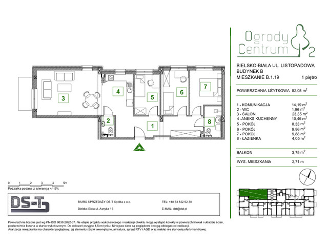 Mieszkanie w inwestycji Ogrody Centrum 2, symbol B.1.19 » nportal.pl