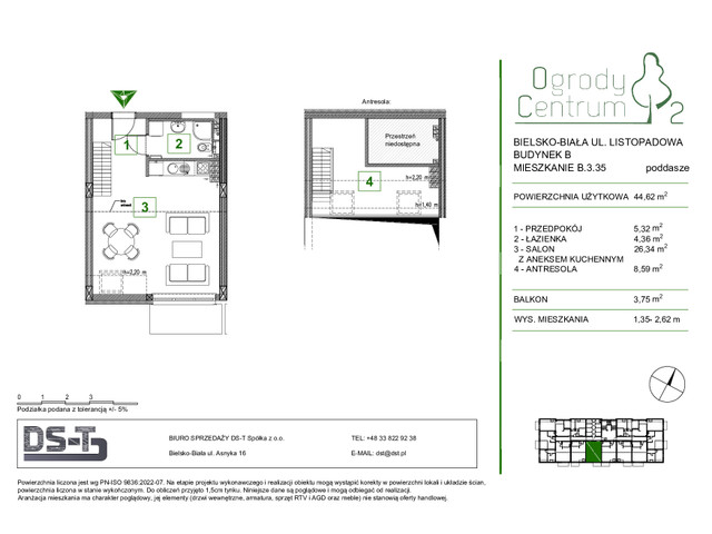 Mieszkanie w inwestycji Ogrody Centrum 2, symbol B.3.35 » nportal.pl