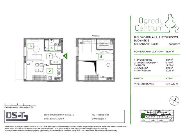 Mieszkanie w inwestycji Ogrody Centrum 2, symbol B.3.38 » nportal.pl