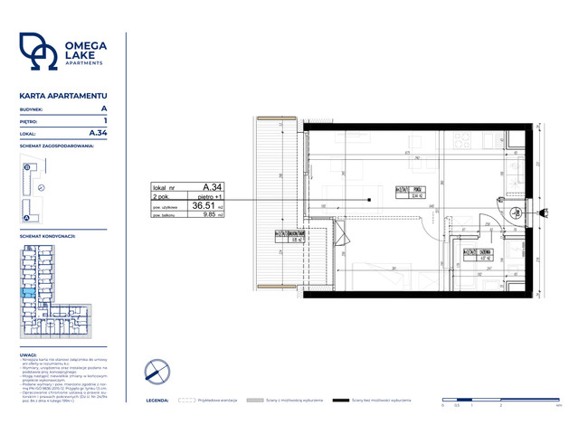 Komercyjne w inwestycji Omega Lake Apartments - lokale inwest..., budynek Do podanej ceny należy doliczyć 23% VAT., symbol A_1.34 » nportal.pl