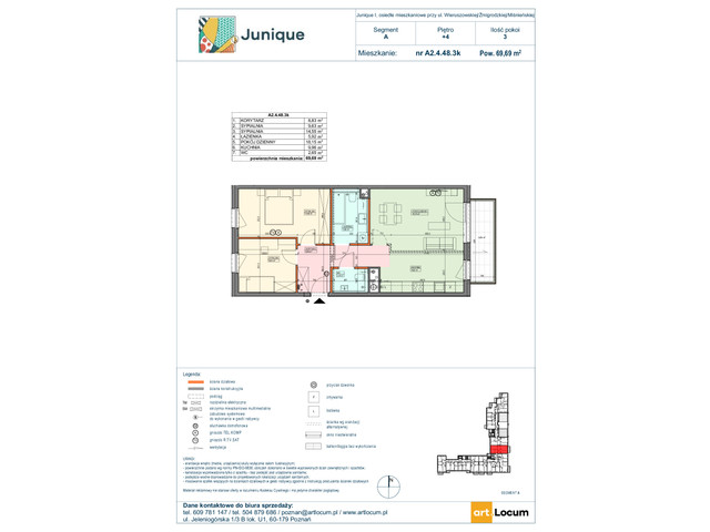 Mieszkanie w inwestycji JUNIQUE, symbol A2.4.48.3k » nportal.pl