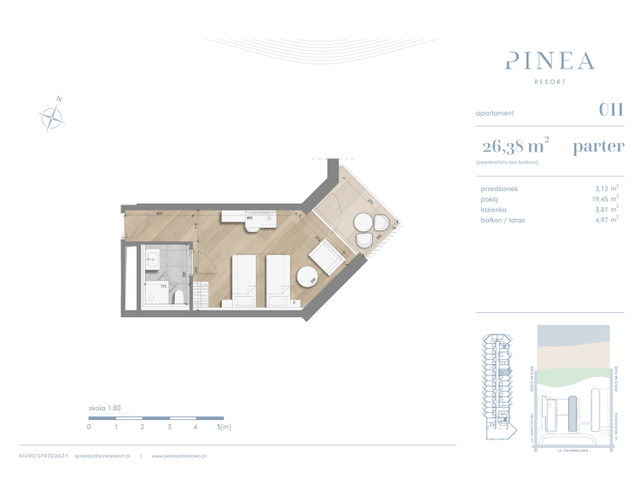 Mieszkanie w inwestycji PINEA Apartments | Apartamenty tuż pr..., symbol 11 » nportal.pl