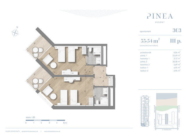 Mieszkanie w inwestycji PINEA Apartments | Apartamenty tuż pr..., symbol 303 » nportal.pl