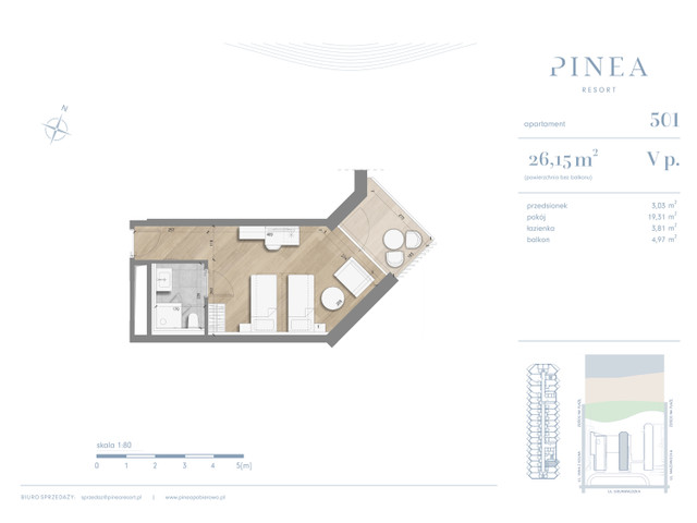 Mieszkanie w inwestycji PINEA Apartments | Apartamenty tuż pr..., symbol 501 » nportal.pl