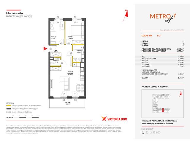 Mieszkanie w inwestycji METRO ART, symbol 9M.113 » nportal.pl