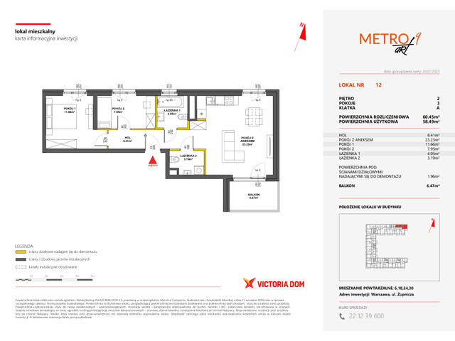 Mieszkanie w inwestycji METRO ART, symbol 9M.12 » nportal.pl