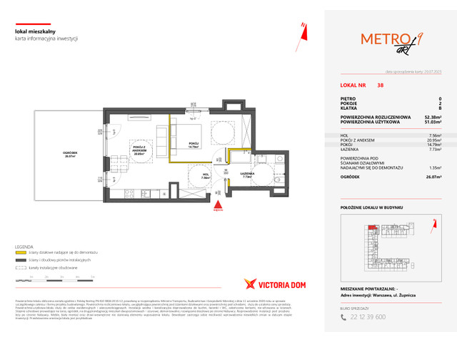Mieszkanie w inwestycji METRO ART, symbol 9M.38 » nportal.pl