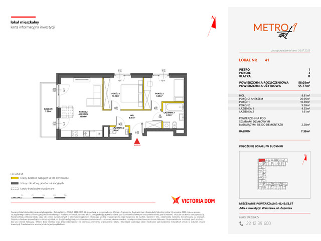 Mieszkanie w inwestycji METRO ART, symbol 9M.41 » nportal.pl