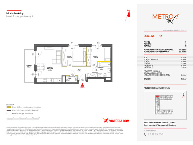 Mieszkanie w inwestycji METRO ART, symbol 9M.57 » nportal.pl
