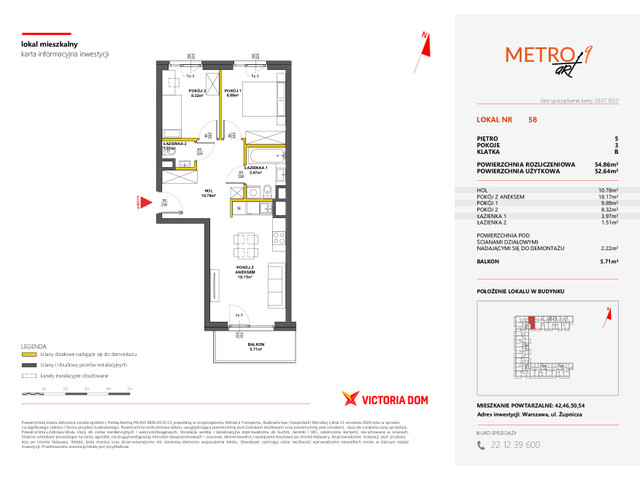 Mieszkanie w inwestycji METRO ART, symbol 9M.58 » nportal.pl
