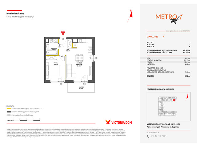 Mieszkanie w inwestycji METRO ART, symbol 9M.7 » nportal.pl