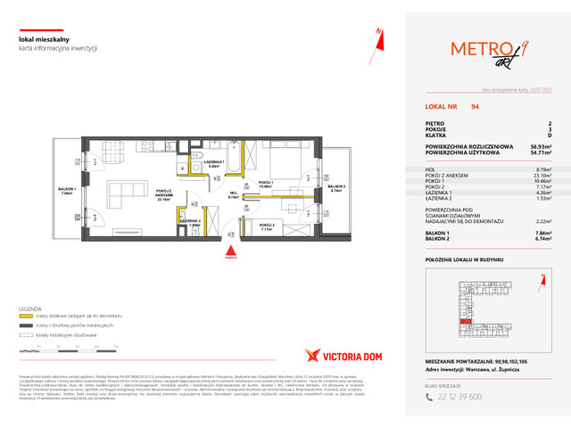 Mieszkanie w inwestycji METRO ART, symbol 9M.94 » nportal.pl