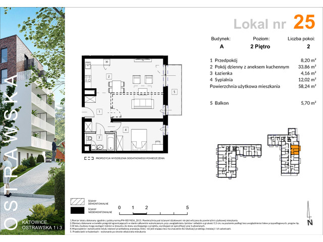 Mieszkanie w inwestycji Ostrawska 1, symbol A_M25 » nportal.pl