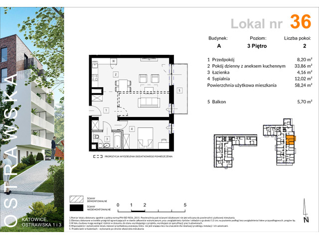 Mieszkanie w inwestycji Ostrawska 1, symbol A_M36 » nportal.pl
