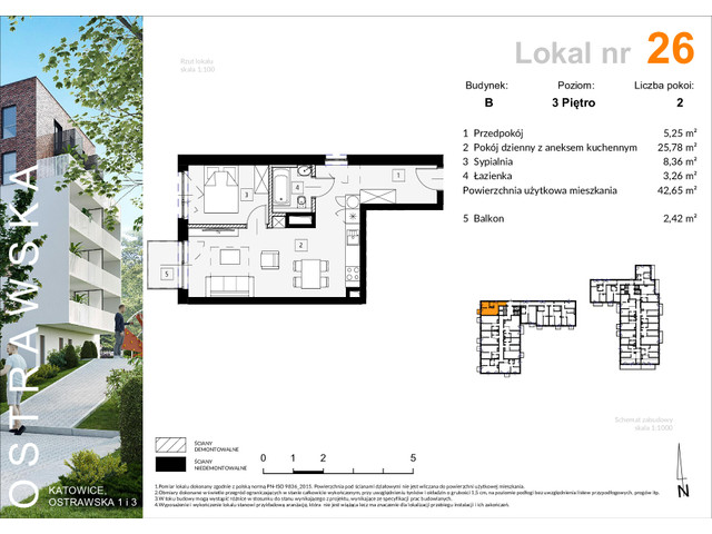 Mieszkanie w inwestycji Ostrawska 1, symbol B_M26 » nportal.pl