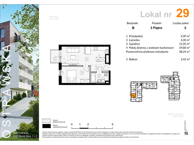 Mieszkanie w inwestycji Ostrawska 1, symbol B_M29 » nportal.pl