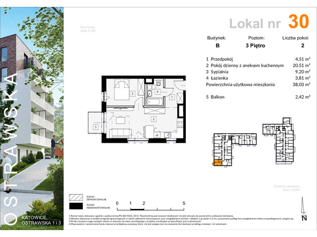 Mieszkanie w inwestycji Ostrawska 1, symbol B_M30 » nportal.pl