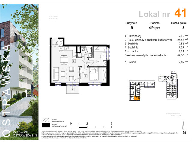 Mieszkanie w inwestycji Ostrawska 1, symbol B_M41 » nportal.pl