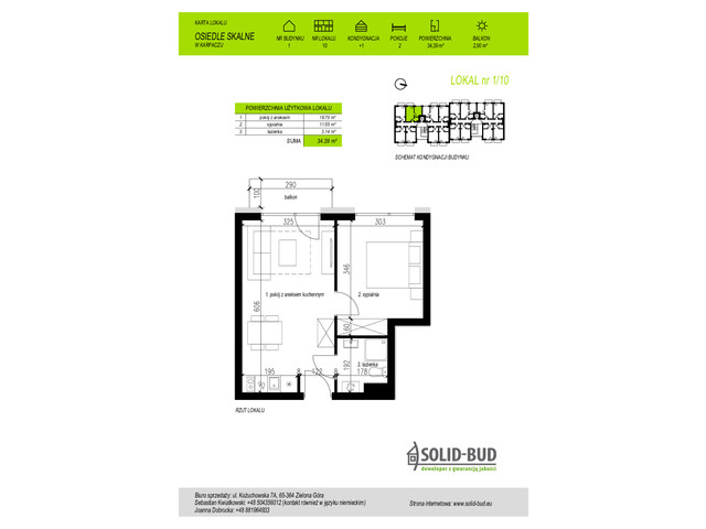 Mieszkanie w inwestycji Osiedle Skalne. Apartamenty z pompą c..., symbol 1/10 » nportal.pl