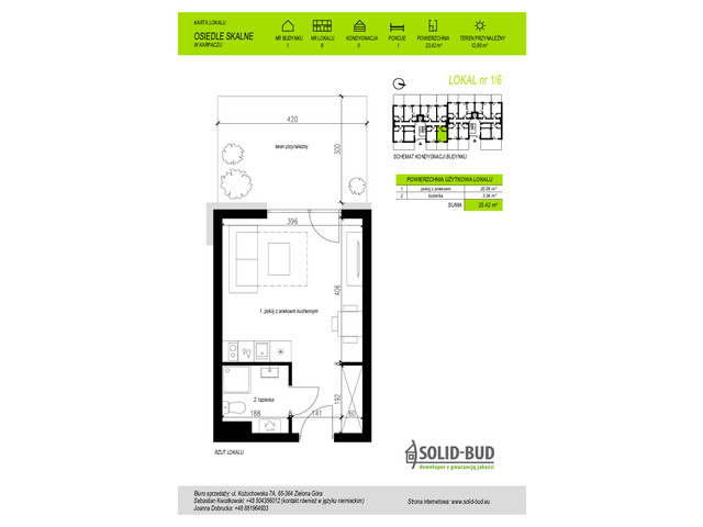 Mieszkanie w inwestycji Osiedle Skalne. Apartamenty z pompą c..., symbol 1/6 » nportal.pl