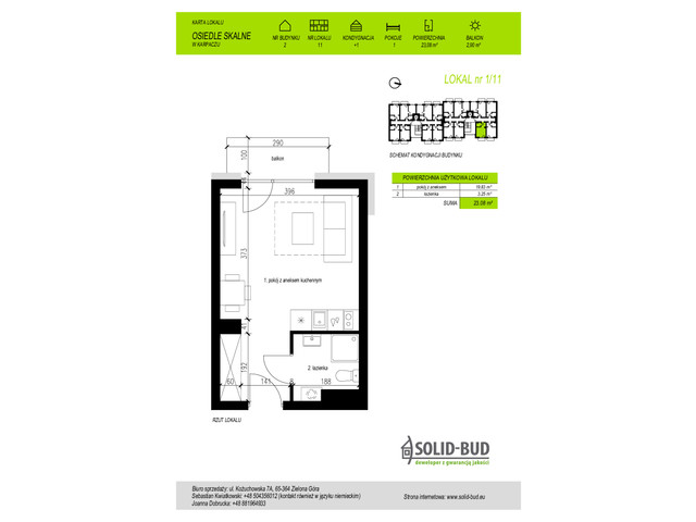 Mieszkanie w inwestycji Osiedle Skalne. Apartamenty z pompą c..., symbol 2/11 » nportal.pl