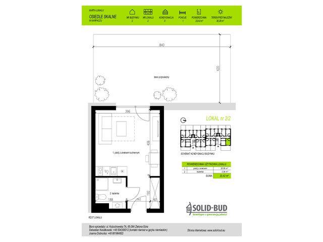 Mieszkanie w inwestycji Osiedle Skalne. Apartamenty z pompą c..., symbol 2/2 » nportal.pl