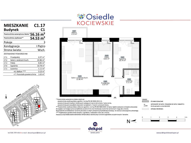 Mieszkanie w inwestycji Osiedle Kociewskie etap III, symbol C1.17 » nportal.pl