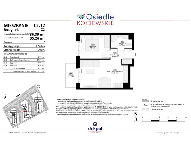 Mieszkanie w inwestycji Osiedle Kociewskie etap III, symbol C2.12 » nportal.pl