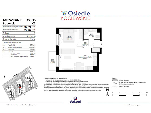 Mieszkanie w inwestycji Osiedle Kociewskie etap III, symbol C2.36 » nportal.pl