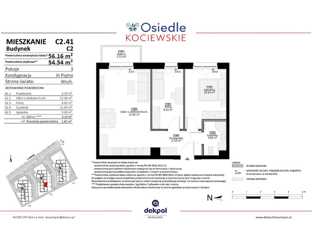 Mieszkanie w inwestycji Osiedle Kociewskie etap III, symbol C2.41 » nportal.pl