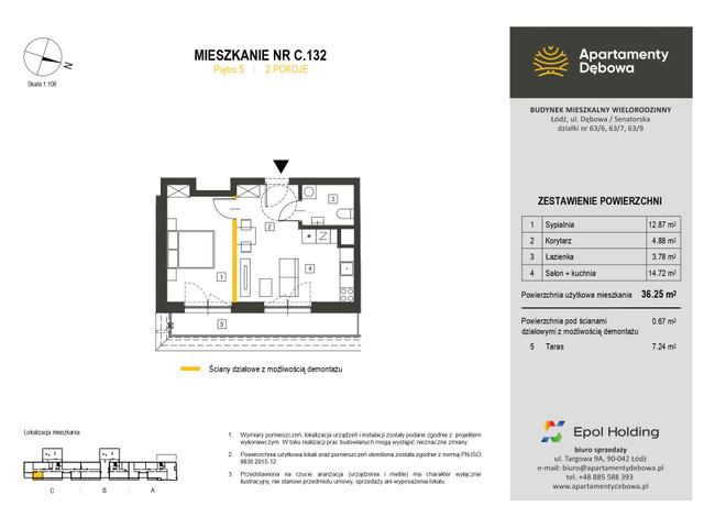 Mieszkanie w inwestycji Apartamenty Dębowa, symbol C.132 » nportal.pl