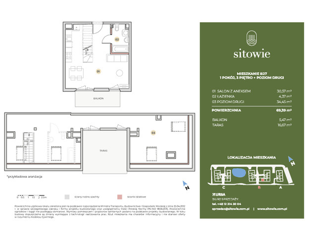 Mieszkanie w inwestycji Sitowie, symbol B27 » nportal.pl