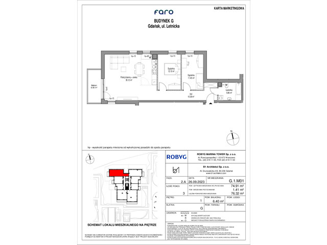 Mieszkanie w inwestycji FARO, symbol G_1M01 » nportal.pl