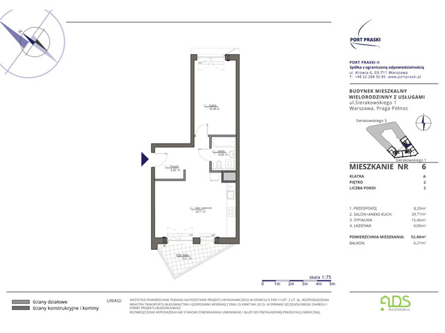 Mieszkanie w inwestycji Port Praski, symbol SIERAKOWSKIEGO.1_6 » nportal.pl