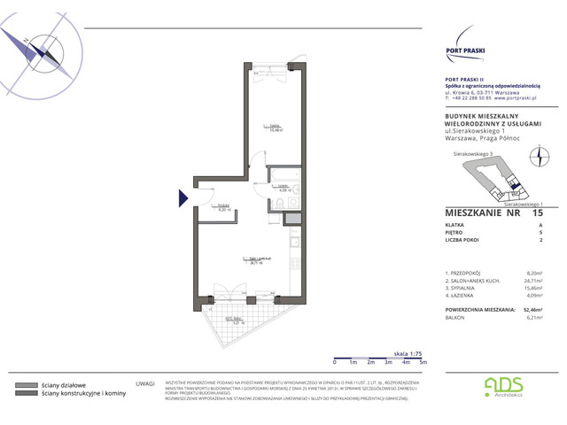 Mieszkanie w inwestycji Port Praski, symbol SIERAKOWSKIEGO.1_15 » nportal.pl