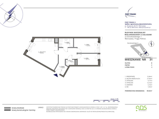 Mieszkanie w inwestycji Port Praski, symbol SIERAKOWSKIEGO.1_31 » nportal.pl