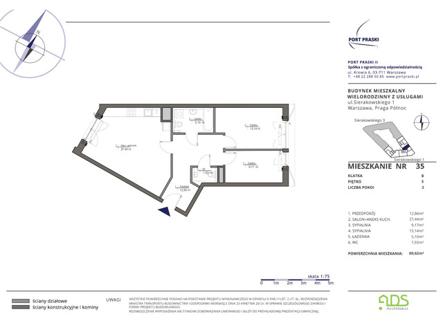 Mieszkanie w inwestycji Port Praski, symbol SIERAKOWSKIEGO.1_35 » nportal.pl
