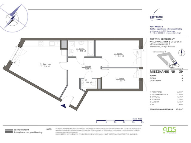 Mieszkanie w inwestycji Port Praski, symbol SIERAKOWSKIEGO.1_39 » nportal.pl