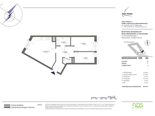 Mieszkanie w inwestycji Port Praski, symbol SIERAKOWSKIEGO.1_42 » nportal.pl