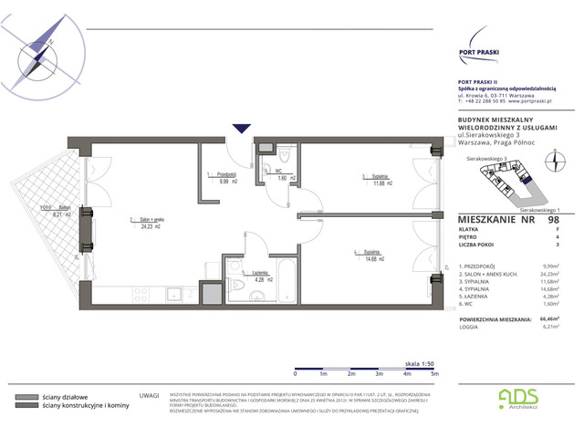 Mieszkanie w inwestycji Port Praski, symbol SIERAKOWSKIEGO.3_98 » nportal.pl
