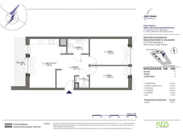 Mieszkanie w inwestycji Port Praski, symbol SIERAKOWSKIEGO.3_105 » nportal.pl
