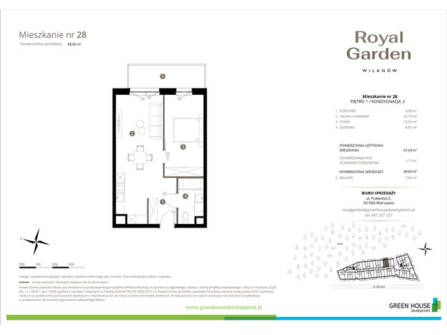 Mieszkanie w inwestycji Royal Garden Wilanów, symbol M.28 » nportal.pl