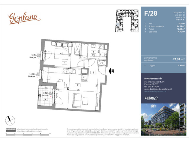 Mieszkanie w inwestycji Goplana, symbol F28 » nportal.pl