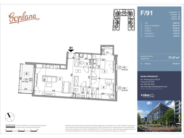 Mieszkanie w inwestycji Goplana, symbol F91 » nportal.pl