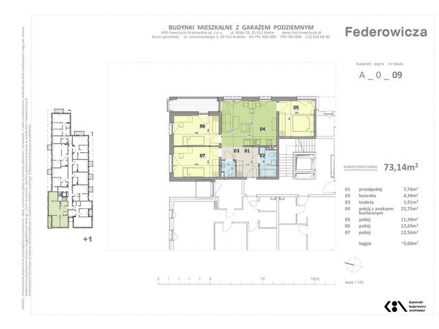 Mieszkanie w inwestycji Federowicza – Ruczaj Park, symbol A.9 » nportal.pl