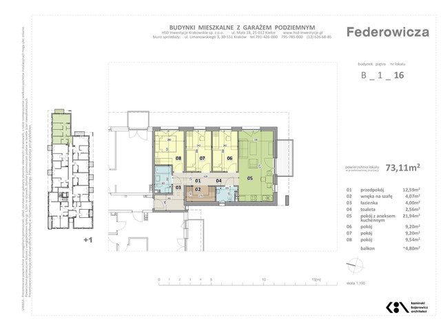 Mieszkanie w inwestycji Federowicza – Ruczaj Park, symbol B.16 » nportal.pl