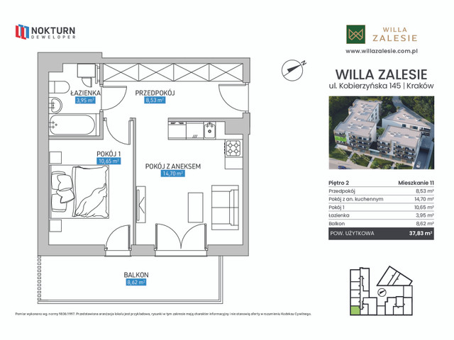 Mieszkanie w inwestycji Willa Zalesie, symbol A_2_11 » nportal.pl
