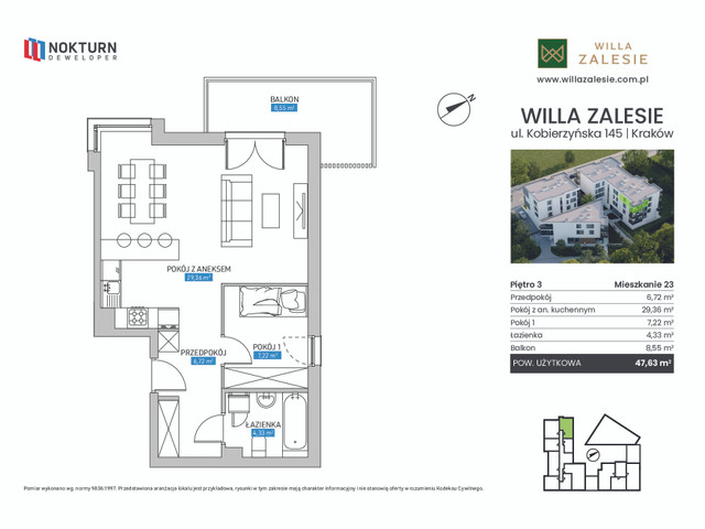 Mieszkanie w inwestycji Willa Zalesie, symbol A_3_23 » nportal.pl