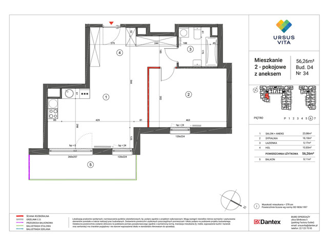 Mieszkanie w inwestycji Ursus Vita, symbol UV_D4D5-M034 » nportal.pl